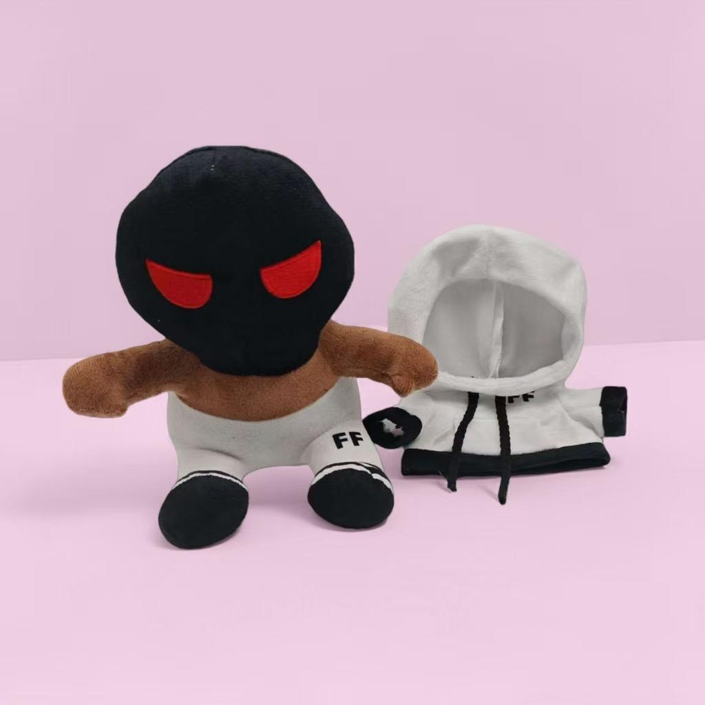 Roblox Foltyn Family Plush Toy White Hooded Stuffed Figure Game Peripheral Soft Plush Doll Gift For Kids Game Fans Room Decor