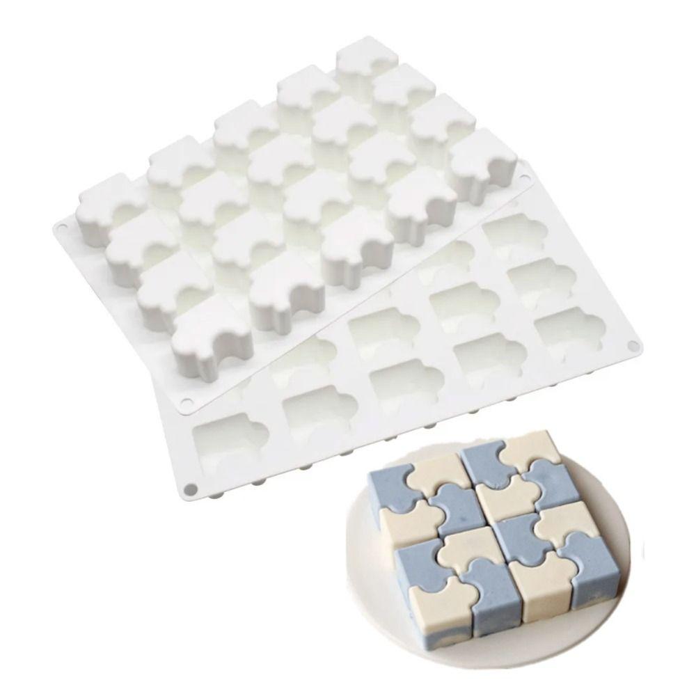 20 Holes Puzzle Mousse Mold 3D Cake Mold Ice Cream Baking Mould  Kitchen
