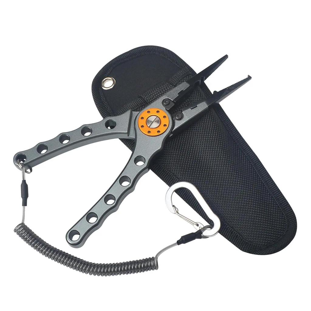 Рыболовные плоскогубцы, плоскогубцы для приманки из алюминиевого сплава, рыболовные инструменты, резак для лески, многофункциональные ножницы для узлов, средство для удаления крючков, рыболовное снаряжение