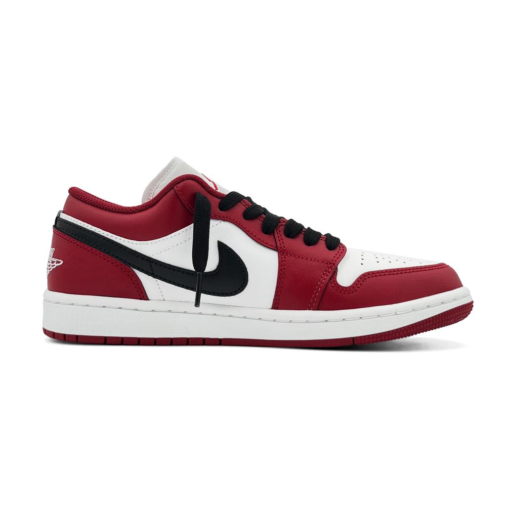 Jordan Air Jordan 1 Prohibited Auction Chicago Abrasion Resistant Low top Vintage Basketball Shoes Unisex 553558-166(Team414-)
