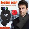 Winter Heated Neck Warmer USB Rechargeable Women Men Neck Warmer 3-level Heated Warm Shawl Neck Support Warm Bib Heated Scarf