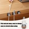 6/12Pcs Cartoon Magnetic Cable Organizer Clip Self-adhesive Home Office Desk Phone Charging Data Cord Holder Keeper Power Wire Management Clamp