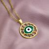 Турецкое ожерелье Lucky Evil Eye, женское 14 стильное ожерелье с голубыми глазами, женское очарование, эмалированное капельное масло, цепочка из нержавеющей стали, ювелирные изделия