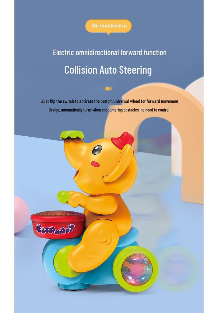 Smart Baby Elephant Toy with Lights, Sounds, and Floating Balls for Early Education (0-3 Years)