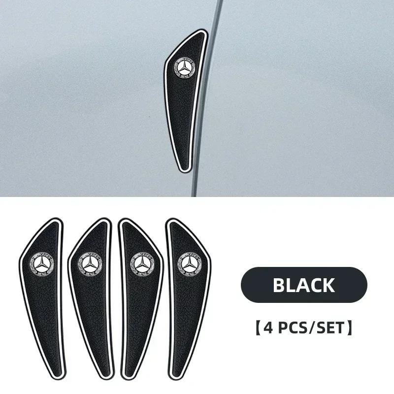 JCG1 4pcs Car Door Bumper Strip Protection Strip for Mercedes Benz AMG A B R G Class GLK GLA CLA GLB GLC C200 W176 Accessories