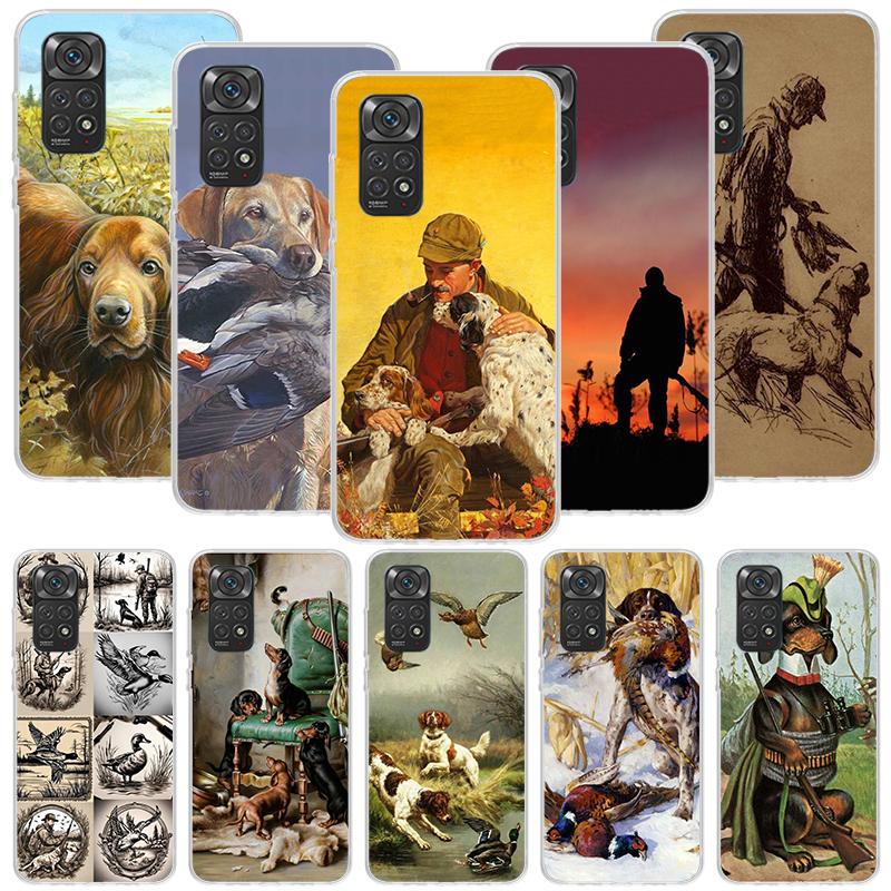 Hunter Dog Hunting Phone Case For Xiaomi Redmi Note 13 14 15 Pro Plus 12S 12 14S 11S 11E 10 10S 11 11T 5G 4G Cover Coque Redmi N