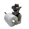 Skull Paper Towel Holder, Halloween Statue Figurine, Resin Craft Home Bathroom Decor Hanger