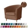 Velvet Tub Sofa Cover Stretch Soft Single Club Bath Sofa Chair Slipcover Bar Counter Armchair Covers with Seat Cover Home Hotel