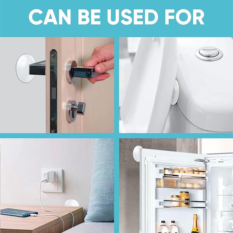 1 шт. прозрачная резиновая пробка для двери, немые наклейки Deurstopper, защита Porte Pad, дверная пробка, силиконовая резиновая фурнитура, бампер, настенный коврик