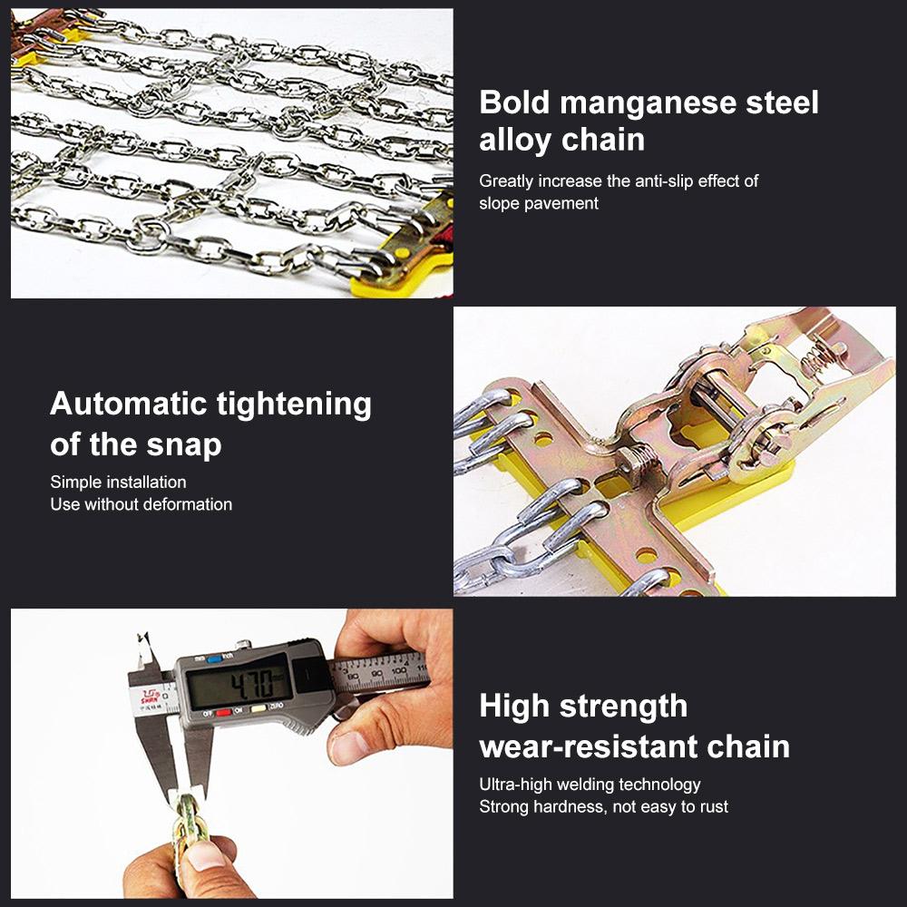 Автомобильные противоскользящие цепи для грязевой дороги, железные автомобильные шины, цепи противоскольжения, аварийные металлические шины для снега, грязи, песка