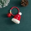 1 Pcs Decorations Knitted Claus Flower Ring Hanging Ornaments Tree Decorations Photo Props Children's Small Gifts