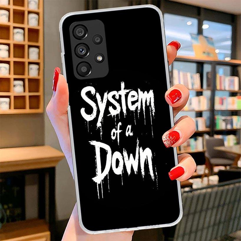 System Of A Down Phone Case For Samsung Galaxy A12 A22 A32 A52 A72 A02S Phone Case Note 20 Ultra 10 S10 Plus A51 A71 A50S A20S A