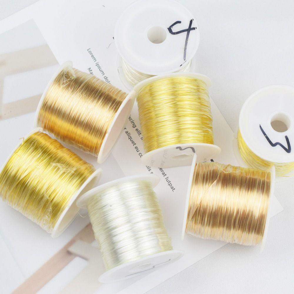 0.3mm 0.4mm Brass Copper Wire DIY Handmade Brass Wire Durable Jewelry Making Wire Jewelry Making