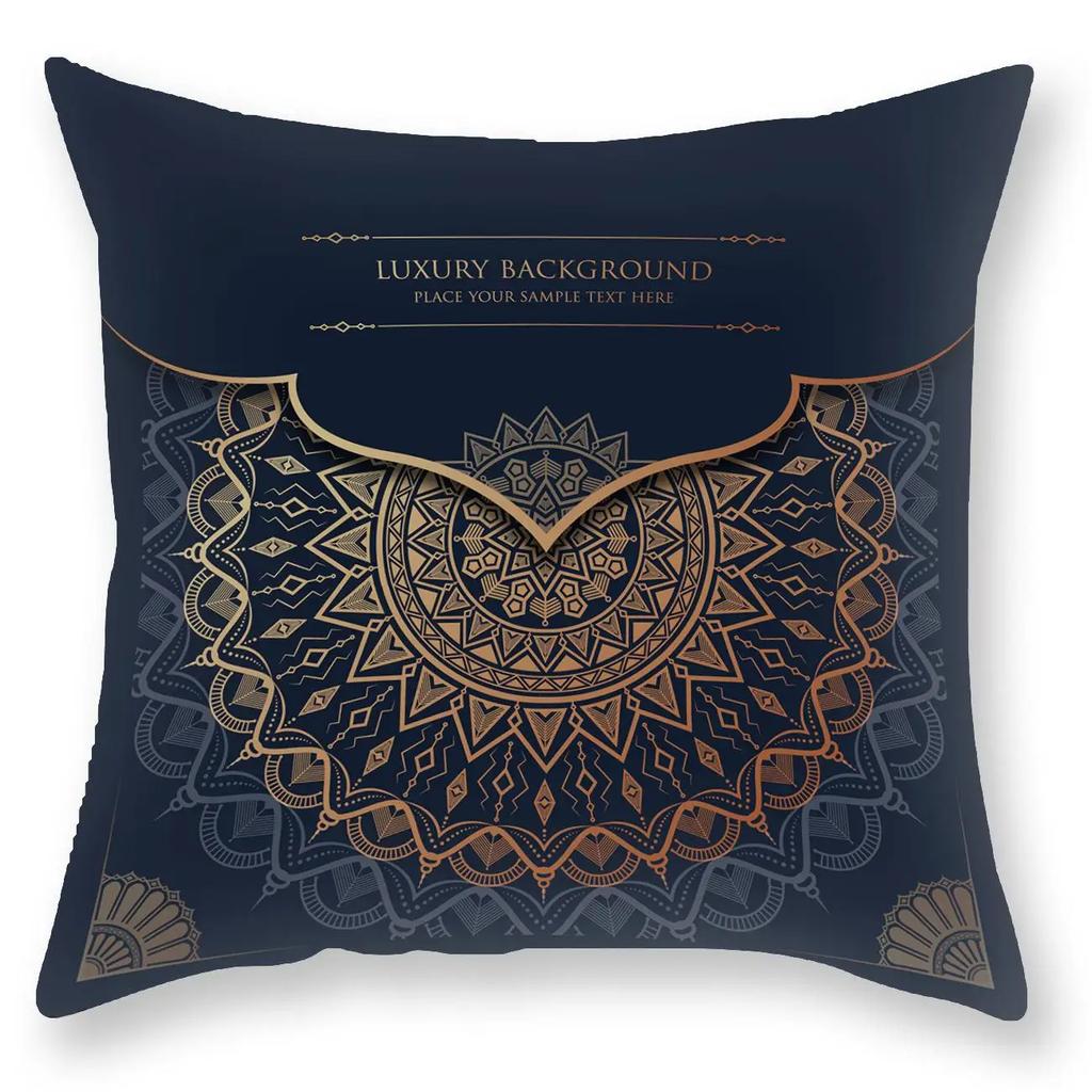 Мандала Декоративная наволочка Наволочка Квадратная Наволочка для диванной подушки Чехол для подушки Мандала Домашний декор
