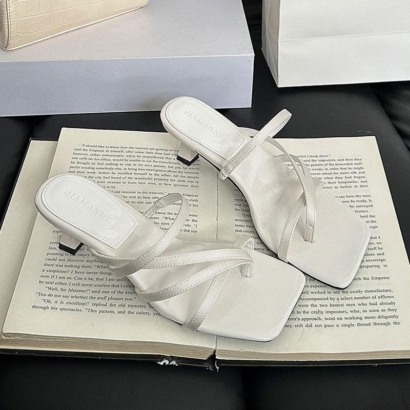 Мода Мода Квадратный Носок Женские Босоножки на Низком Каблуке Шлепанцы Обувь Неглубокие Женские Босоножки на Каблуке Тапочки Обувь Женские Шлепанцы Туфли-лодочки