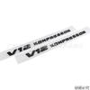 V12 KOMPRESSOR Car Decal for Mercedes-Benz  Turbcharger Badge, Fender Side Markers, and Rear Tail Decals car sticker emblem CG1 F59