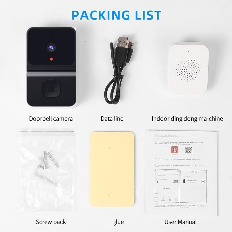 Новый умный видео дверной звонок HD камера домофон глазок Wi-Fi беспроводной дверной звонок домашняя система ночного видения с пультом дистанционного управления через приложение