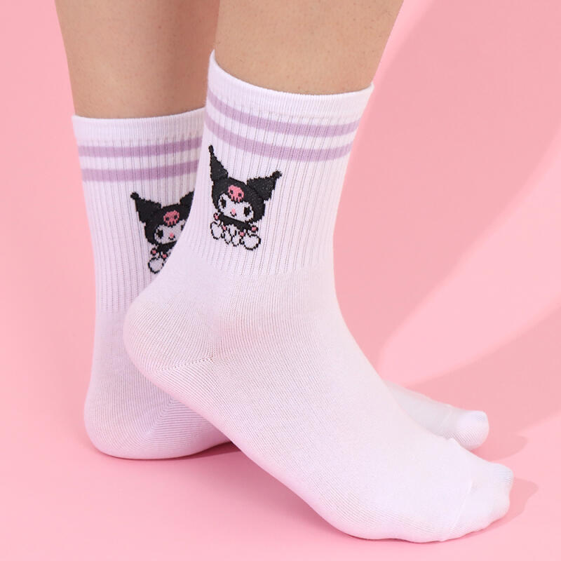 Носки для взрослых Kuromi, средняя длина, кольцо (1 пара)