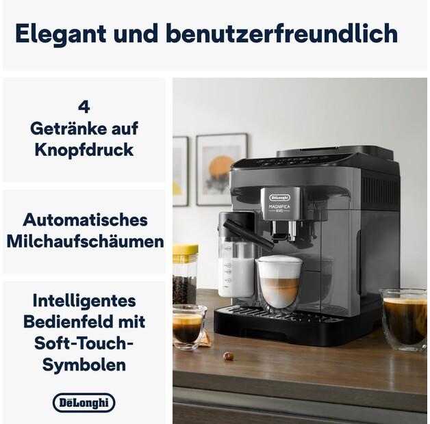 Coffee Machine DeLonghi ECAM292.52.GB Magnifica Evo Milk Grey Black