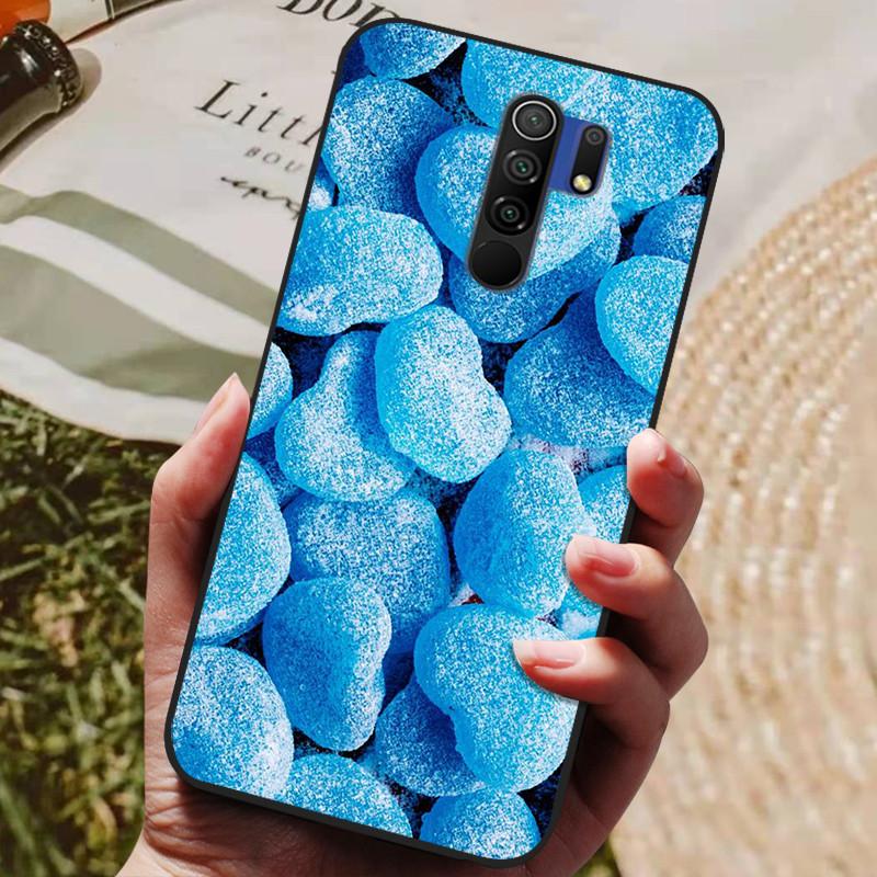 Для чехла Xiaomi Redmi 9 Чехол Кот Цветок волк Силиконовый чехол для Redmi 9 redmi9 Чехол Бампер 6.53" Ударопрочный Чехол для телефона Coque