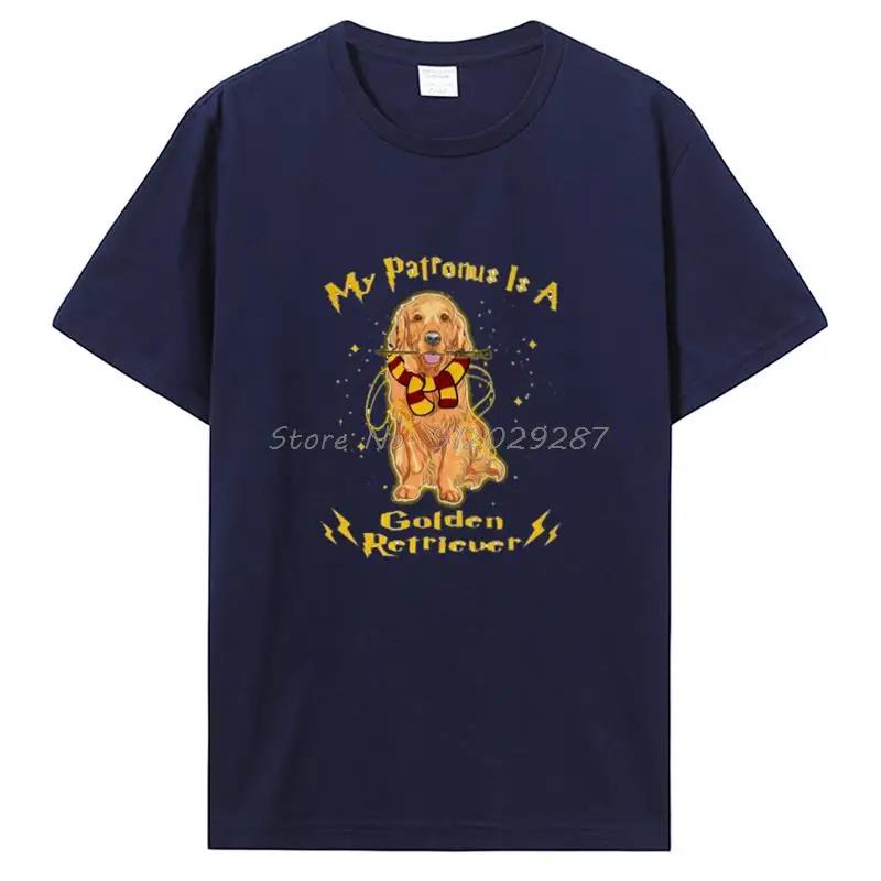 Brand My Patronus Is A Golden Retriever T-SHIRT Short Sleeve T Shirt Cotton Clothing Graphic Tshirt Tees