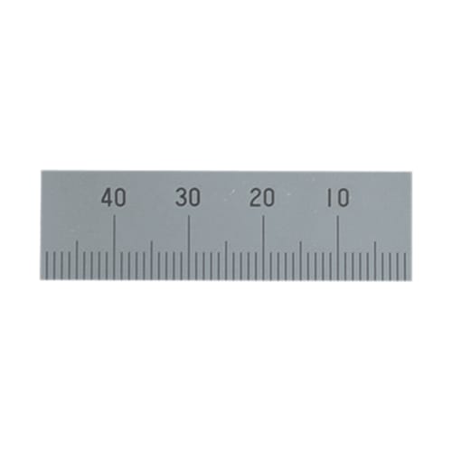 Shinwa Sokutei Масштабная линейка, Масштабная линейка в правом нижнем углу основания, Без отверстий, 50 мм, 14153