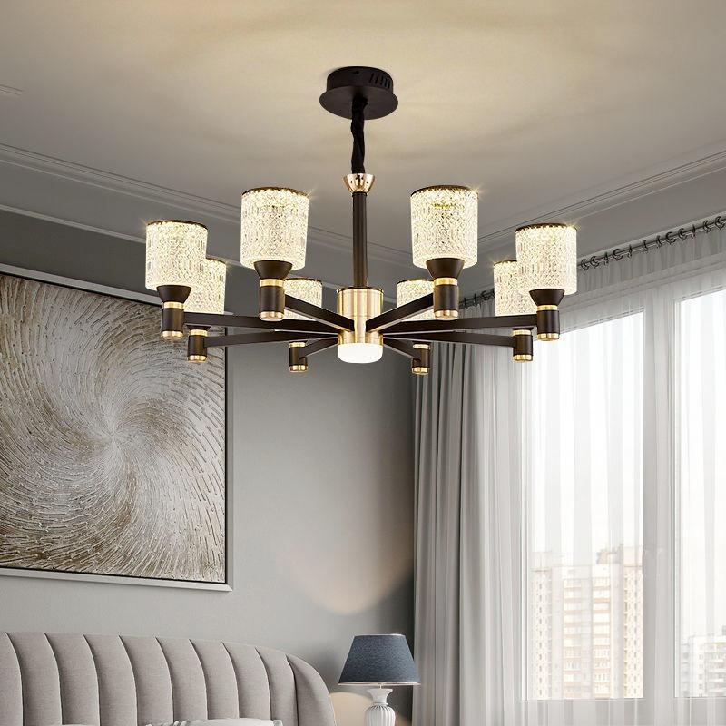 Скандинавский современный минималистичный светильник для гостиной, столовой, светильник для спальни, европейское роскошное атмосферное освещение, домашнее освещение