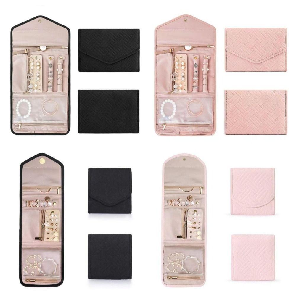 Foldable Portable Travel Jewelry Bag Necklace Journey Storage Bags  Jewelry Packing