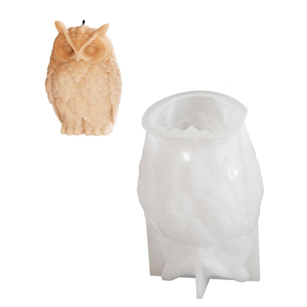 Силиконовые формы Формы для украшений Силиконовые формы для свечей в форме совы Принадлежности для изготовления свечей Силиконовая текстура для изготовления свечей