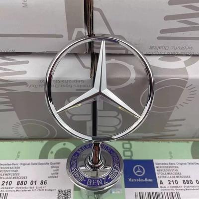 KMLC3 1 шт. 44 мм 3D Металл Синий Хром Звезда Капот Значок Логотип для Mercedes Benz AMG W202 W203 W204 W208 W212 W220 W221 W140