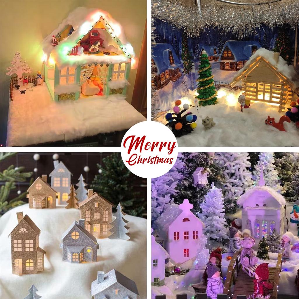 Christmas Snow Blanket Roll , Fake Snow Blanket Large Artificial Snow Roll For Christmas Decoration, Village Displays, Under The Christmas Tree