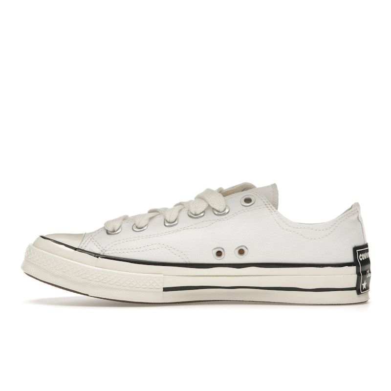 Converse Chuck 70 Low Sketch - White Unisex Sneakers Black Egret A08525C