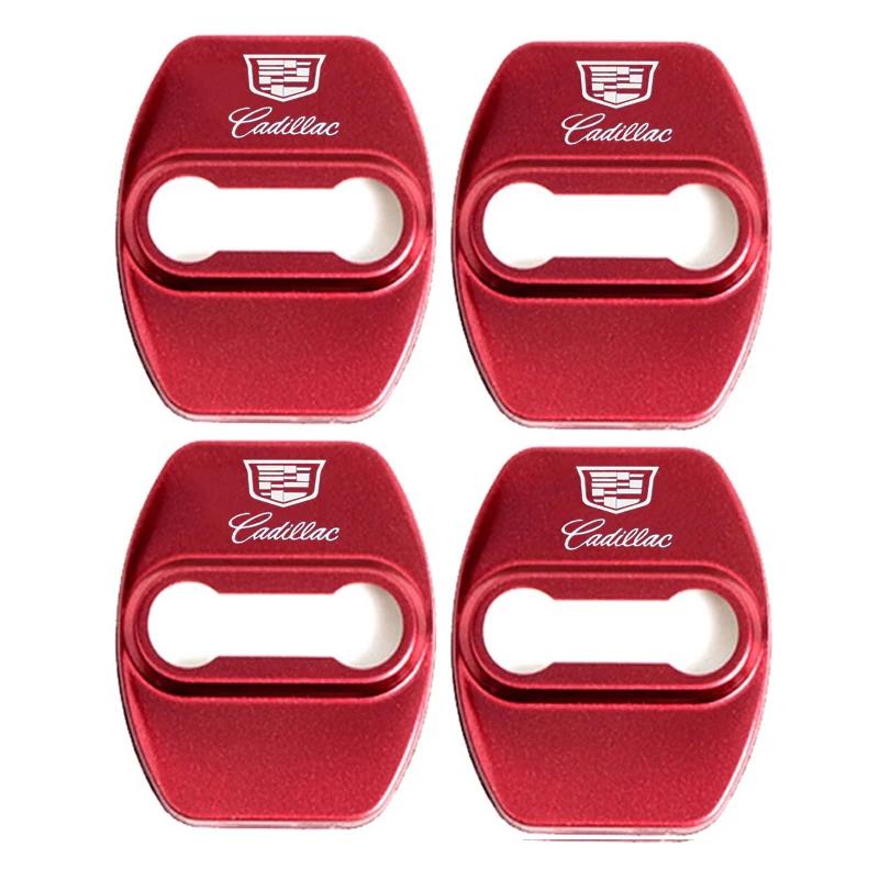 4pcs Cadillac Car Door Lock Cover Protection Stickers For Cadillac CTS EWFDGH5 Escalade ATS Replacement Emblem Auto Exterior Accessories