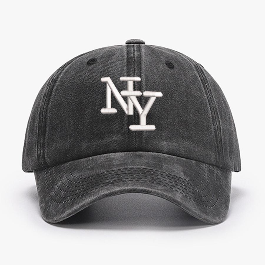 Вышитые буквы NY Бейсболки New York Vintage Мужские Женские Выстиранные Защитная шляпа от солнца Спортивная Рыбалка Кепка с козырьком Папина шляпа