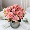 Искусственные цветы Шелковые розы Букет невесты Домашний декор Осенние свадебные аксессуары Распродажа Садовые искусственные пионы Гортензии Искусство Стена