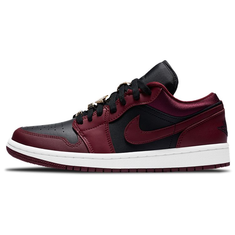 Air Jordan 1 Low SE Dark Beetroot Женские кроссовки красные черные белые DB6491-600
