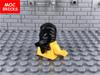Кубики MOC Черная Балаклава для Ниндзя Шлем 30177 88430 96034 Строительные Блоки Образовательные Игрушки Подарки для Детей