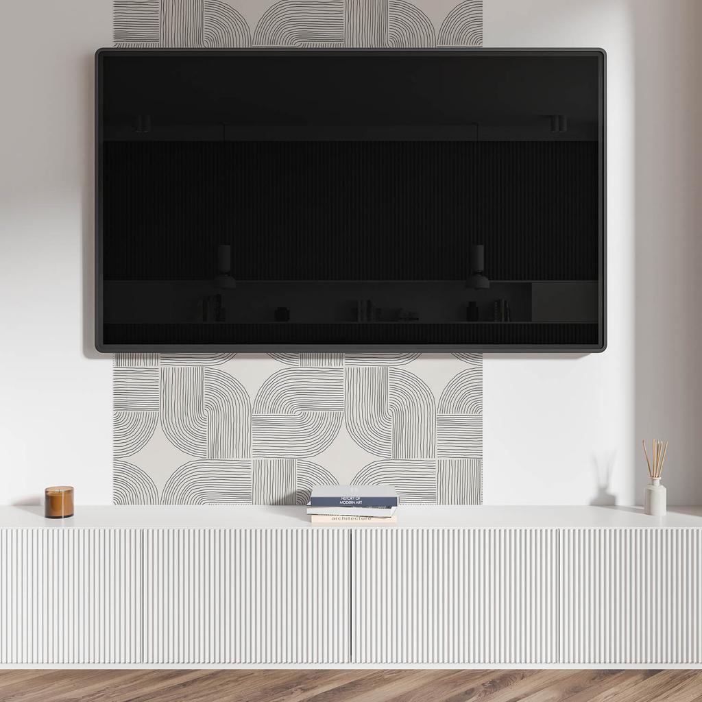 Winylowy Panel Ozdobny Z Grafiką Do Kuchni Lub Łazienki 100X50 Cm Geometryczne Linie W Układzie