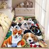Colorful gathering of adorable puppies carpet Yoga living room room decor children's crawling mat doormat area rug games mat