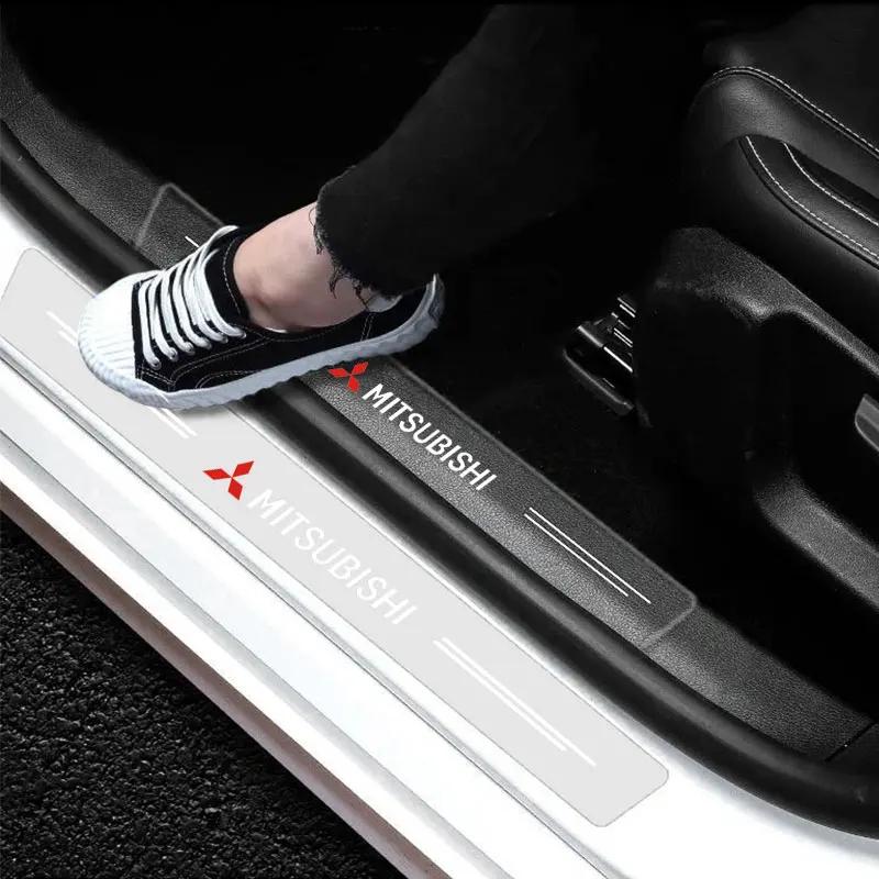 Прозрачная декоративная наклейка-значок на порог автомобиля Для Mitsubishi Asx Lancer Outlander Pajero Ralliart Автоаксессуары IR3