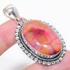 Natural Pink Lace Agate Gemstone 925 Sterling Silver Jewelry Pendant 2.21" Y6Q20