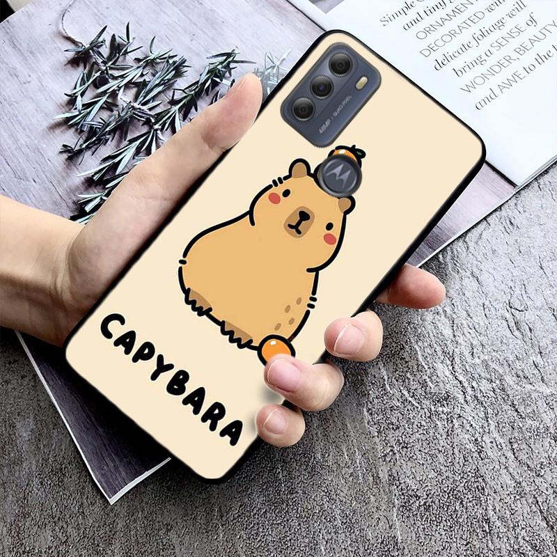 Милый чехол для телефона с капибарой для Moto G84 G22 G32 G42 G52 G62 G53 G72 G60 G60S G100 G10 G20 G30 G13 G50 G 5G G Pure