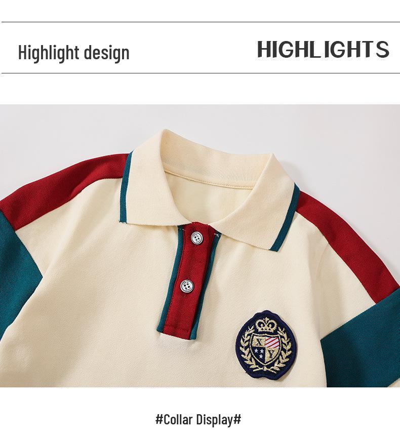 Детский школьный комплект из чистого хлопка для лета, весны и осени