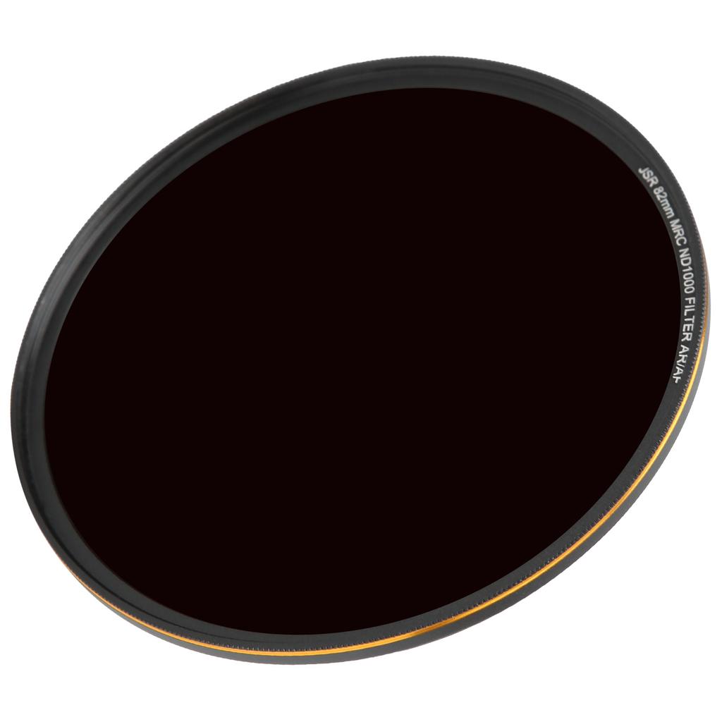 Junestar 82mm ND1000 Filter MultiLayer Coating Waterproof Neutral Density ND Ultrathin Filter for