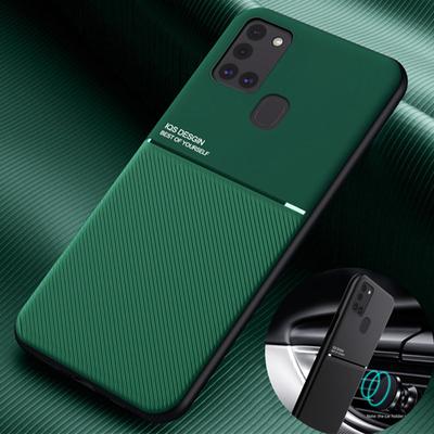 Автомобильный чехол с магнитным держателем для Samsung Galaxy A21S A 21S, тонкий кожаный матовый чехол с текстурой для Galaxy A21 SA 21 51 71 M30S Coque