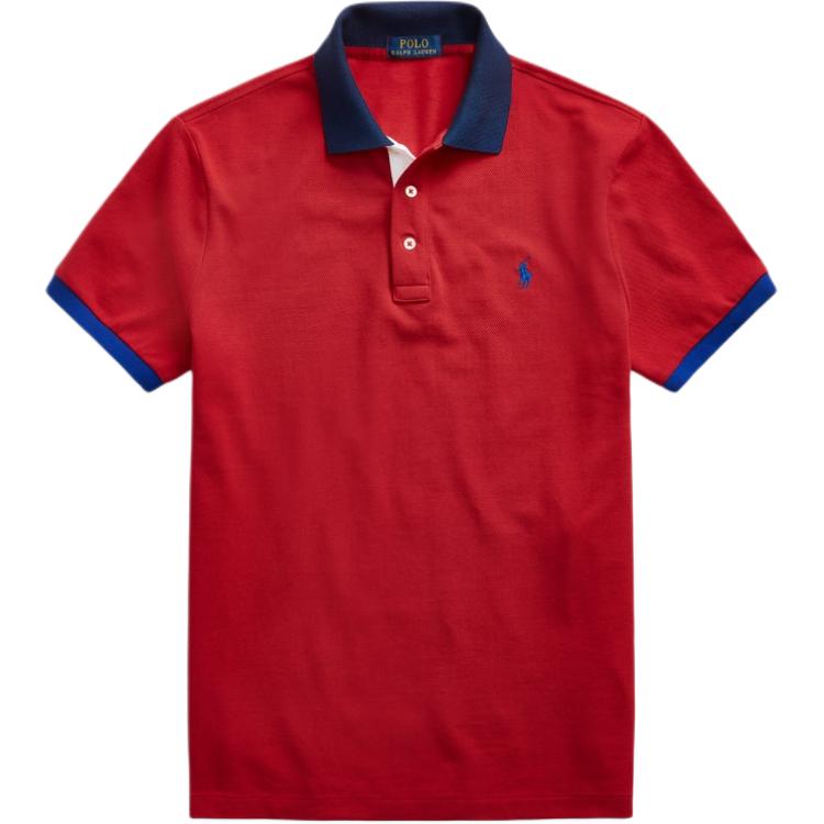 Polo Ralph Lauren SS24 Вышитая рубашка поло с логотипом пони для мужчин Рубашки поло MNPOKNI1N821720-600