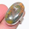 Natural Fruit Jasper Gemstone 925 Sterling Silver Jewelry Ring Size 9 O9q96