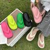 Women's Trendy Korean Soft-Soled Thick Flip-Flops for Summer Beach Wear