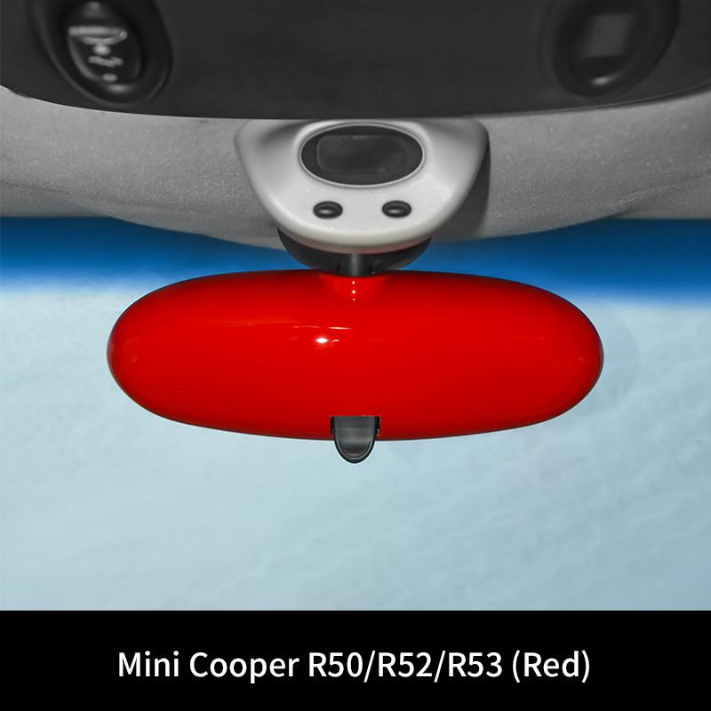 Car Rear View Mirror Protector Frame For Mini Cooper R50 R52 R53 Center Console Accessories Interior Rearview Decor Cover Case