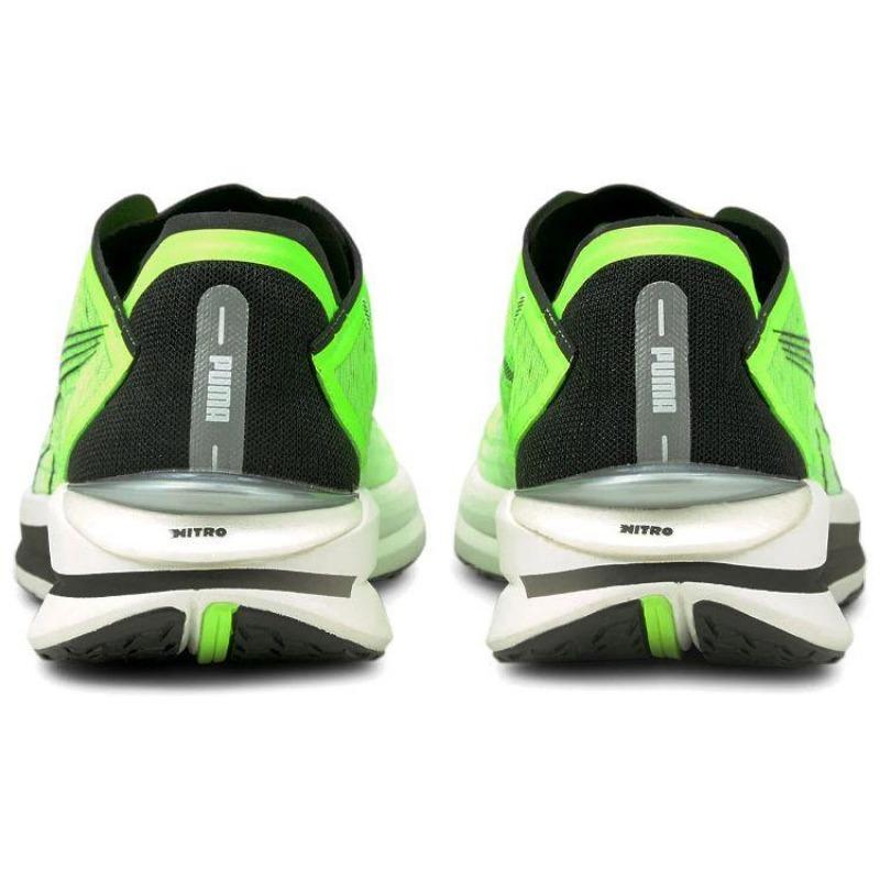 Puma Electrify Nitro 1 Амортизирующие Легкие Марафонские Кроссовки Мужские Зеленый Черный 195173-03